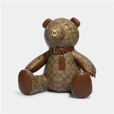 Coach Outlet Collectible Bear In Signature Canvas in Brown | Lyst