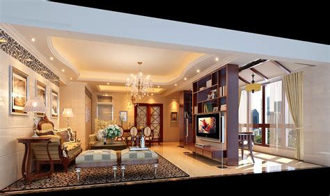 115平方米现代三房两厅客厅电视墙装修效果图_太平洋家居网图库