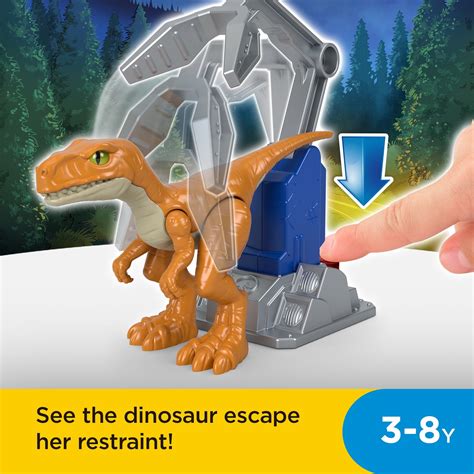 Buy Imaginext Jurassic World Dominion Atrociraptor 'Tiger' Dinosaur Toy ...
