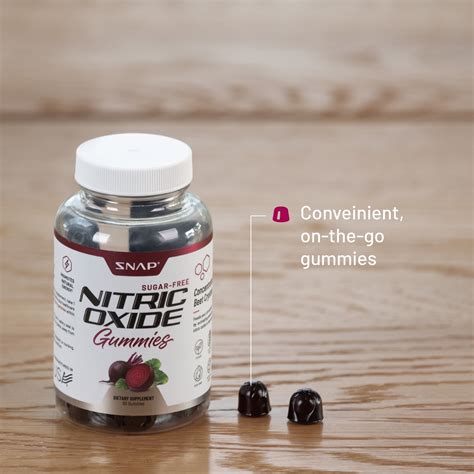 Buy Snap Supplements Nitric Oxide Gummies, Beet Root Gummy Supplement ...