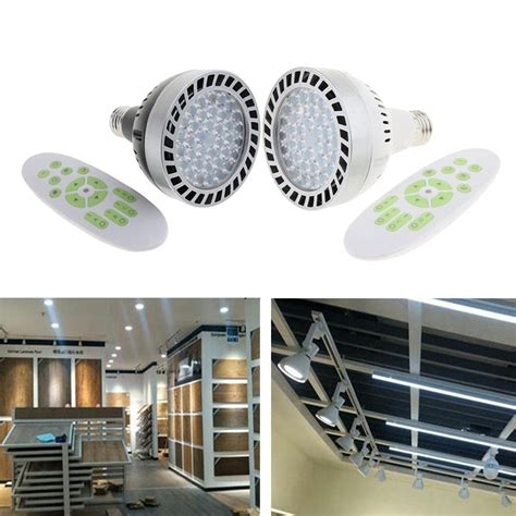 Buy E27 45W Remote Control Bulb Track Lighting Spotlight Dimmable ...