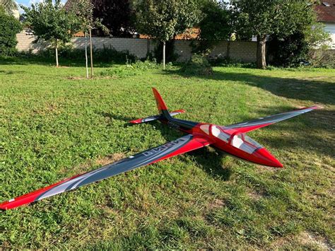 FOX 1:3 Voll-GFK ARF 4,66m, lackiert (rot/schwarz) | Scale-Segler ab 4 ...