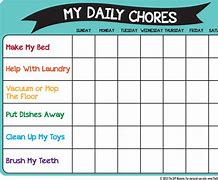 Image result for Preschool Chore Chart Free