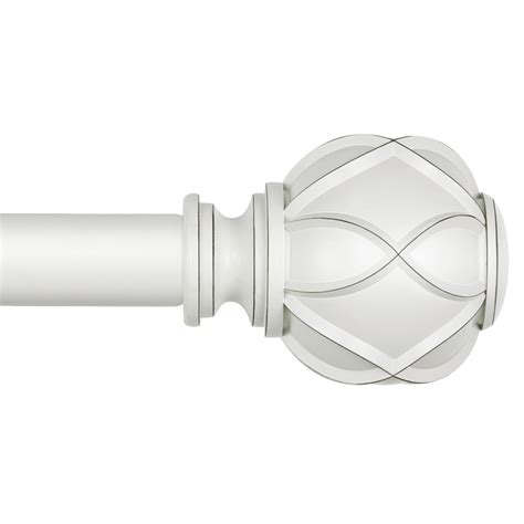 KAMANINA White Curtain Rods for Windows 72 to 144 Inches (6-12ft) Long ...