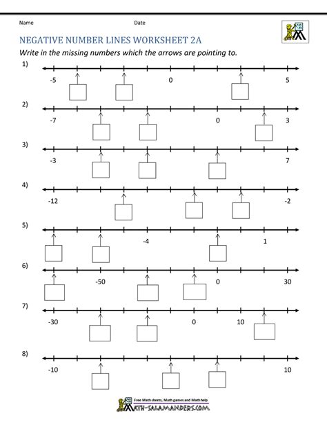 Missing Number Number Line Excel Worksheet 的图像结果
