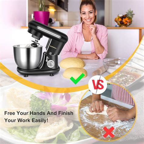 Buy KOFOHON Electric Stand Mixer 3.6QT Household Food Mixer 300W Tilt ...