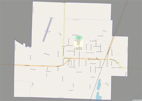 Map of Mineral Springs city, Arkansas - Thong Thai Real