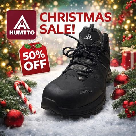 Buy HUMTTO Men's Non-Slip Hiking Shoes, Breathable Genuine Leather ...