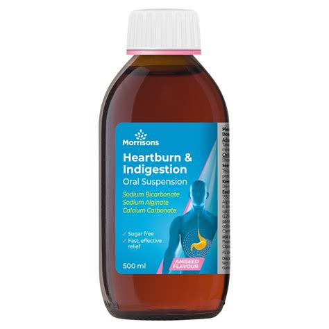 Heartburn & Indigestion Oral Suspension | British Chemist