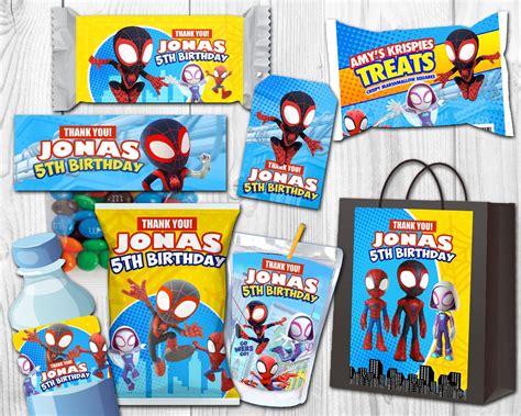 Labels miles morales spiderman printable party pack gwen miles morales ...
