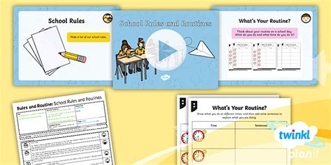 RE: Rules and Routine: School Rules and Routines Year 2 Lesson Pack 1
