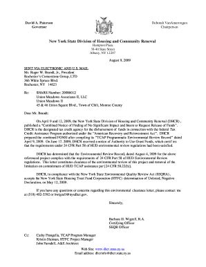 Fillable Online nyshcr NYS TCAP Environmental Review: DHCR Projects ...