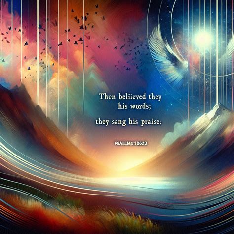 What does Psalms 106:12 mean? | Bible Art