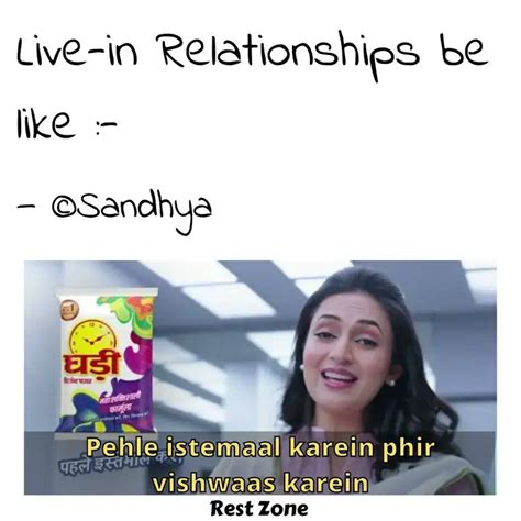 Live-in Relationships be ... | Quotes & Writings by Sandhya Gupta ...