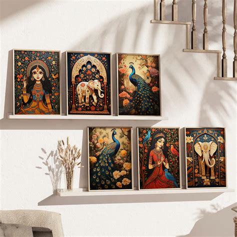 walllane Wood - Madhubani/Pichwai Art Painting For Living Room/Paintin