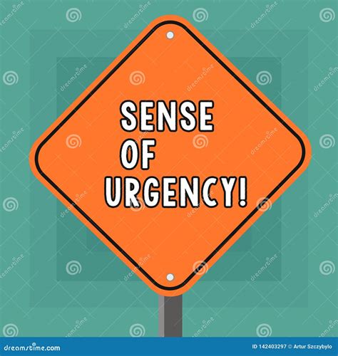 Conceptual Hand Writing Showing Sense of Urgency. Business Photo ...