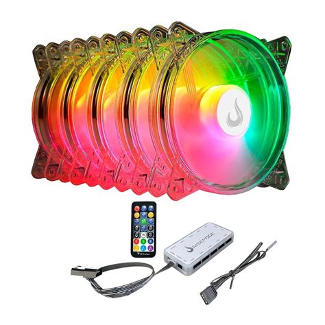 Kit Cooler FAN Rise Mode Crystal Sound, 5 unidades, 120mm, ARGB ...