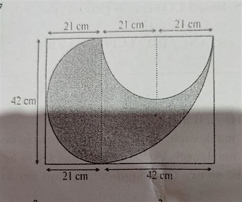 9. The figure given is made up of a rectangle, identical semicircle(s ...