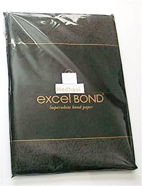 MEDHAVI Excel Bond White A4 Bond Paper 90 GSM - 100 Sheets : Amazon.in ...