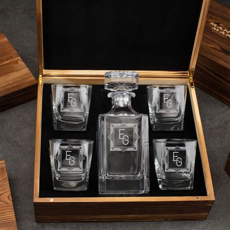 Personalized Whiskey Decanter Set - Manly Man Co.