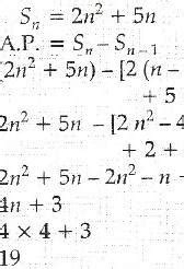 if the sum of first n terms of an a.p is 2n*n+5n, then find the 4th ...