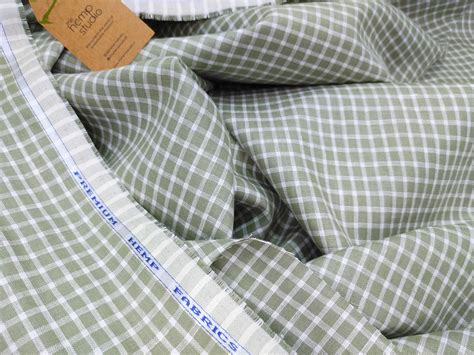 Canhamo Checks – Olive