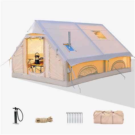 Buy 8-10 Person Inflatable Tents for Camping,129 Square Large ...