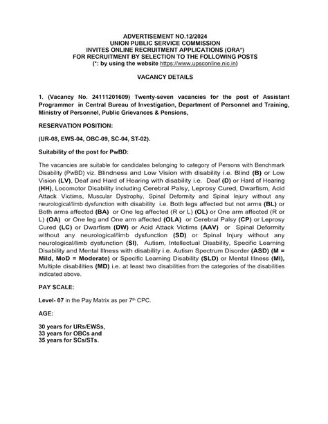 Image result for Post Name Assistant Programmer CBI