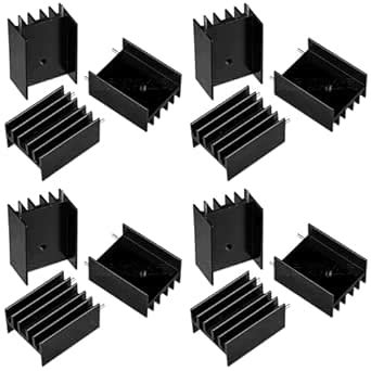 12PCS Aluminum Heat Sinks Heatsinks Module Cooler Fin for TDA7294/L298 ...