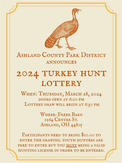 2024 Spring Turkey Hunt Lottery, Freer Field, Ashland, March 28 2024 ...