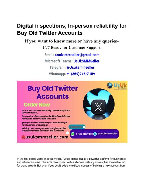 Buy Old Twitter Accounts