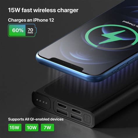 VAKU ® Surge Series 20W Wireless Portable 10000 mAh Power Bank 20W PD ...