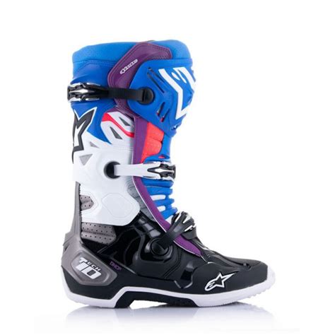 Alpinestars Tech 10 Supervented Blue Purple Boots