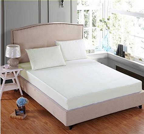 Buy Linenwalas Cotton 300TC Plain King Size Fitted Bedsheet with 2 ...