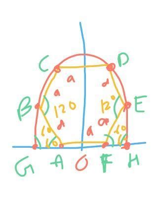 Hexagon in projectile side length a find the range - Brainly.in