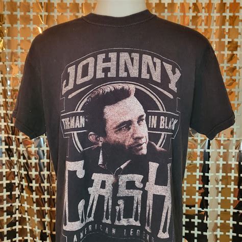 johnny cash shirt no size in the shirt. looks like... - Depop