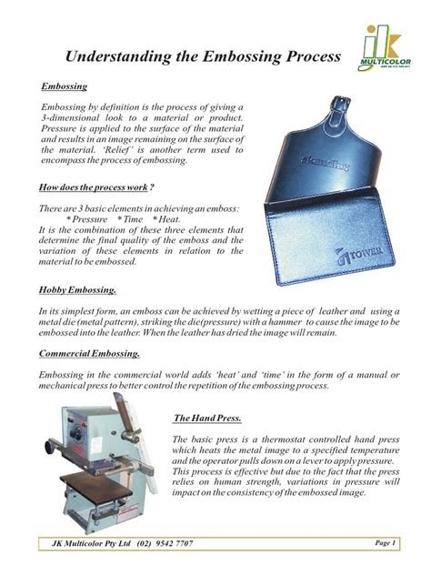 Image result for Embossing Steps