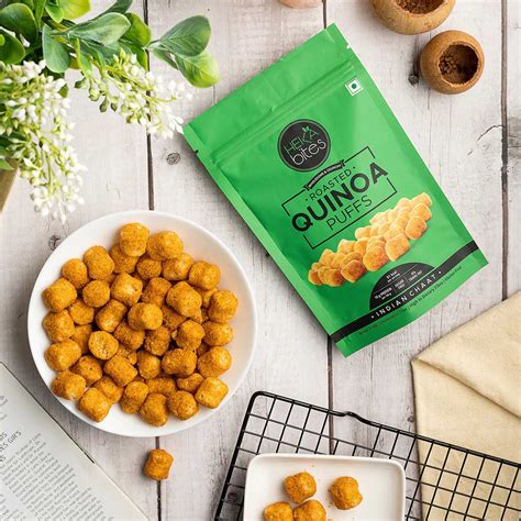 Quinoa Puffs - Indian Chaat (1 Pack of 40 grams) – Heka Bites