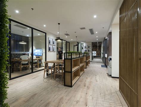 600平方办公室装修设计实景图_岚禾办公室设计