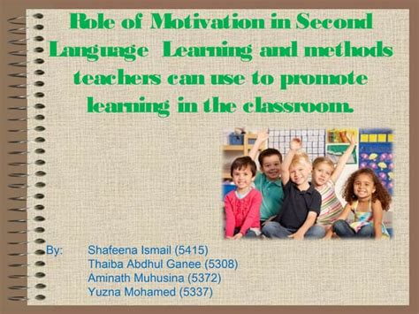 Image result for Motivation in Second Language Learning