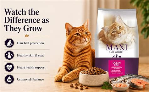 Maxi Ocean Fish Adult Dry Cat Food - 20kg : Amazon.in: Pet Supplies
