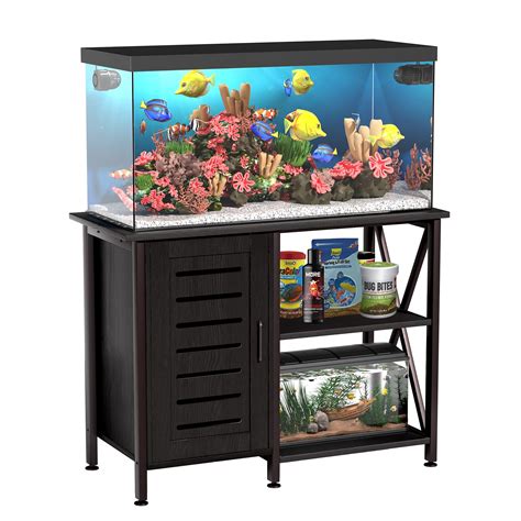 Review of Herture Metal Frame Fish Tank Stand with Cabinet Storage
