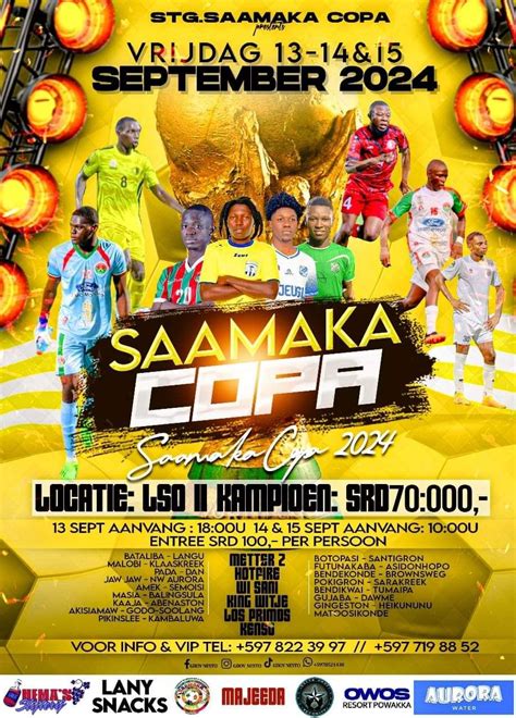 Saamaka Copa 2024, Andre Kamperveen Stadion, Paramaribo, 13 September ...