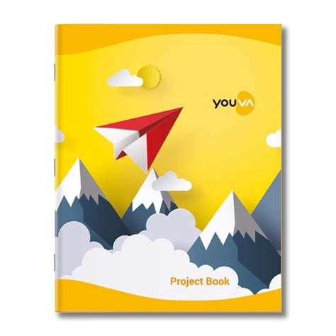 Youva Project Single Ruled Interleaf Notebook - 22*28cm -32 Pages