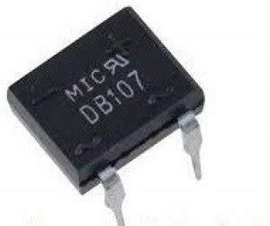 EMERGING TECHNOLOGIES 5 PCS DB107 1000V 1A Single Phase Glass ...