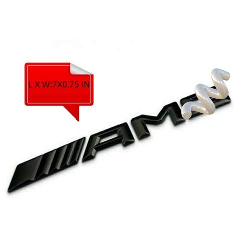 Buy Car Emblems 3D Raised Car Lettering Compatible for AMG Mercedes ...