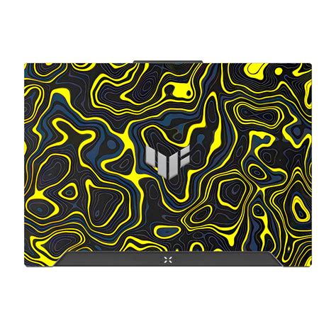 Neon Lava Contours Asus TUF F15 FX507 and A15 FA507 Laptop Skin