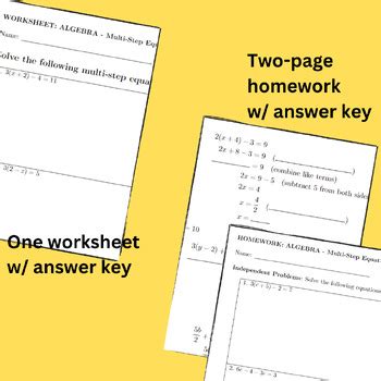 Image result for How to Solve Multi-Step Equations with Variables On One Side