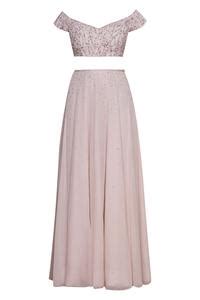 Buy Pink Georgette Embellished Lehenga Set For Women by Pooja Peshoria ...