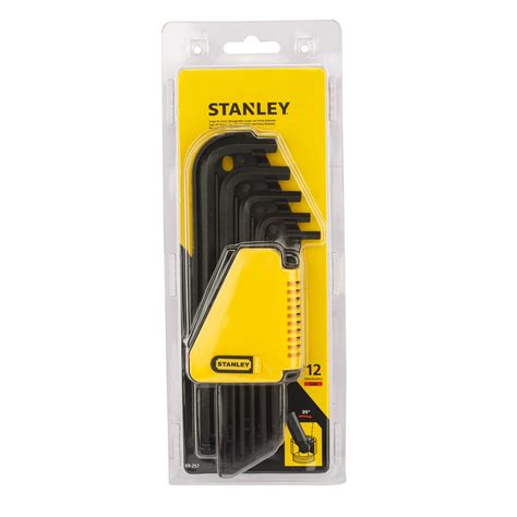 STANLEY 69-257 12-Piece Key Ring Imperial Allen Hex Key Set L/ARM ...